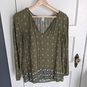 Old Navy Green boho blouse